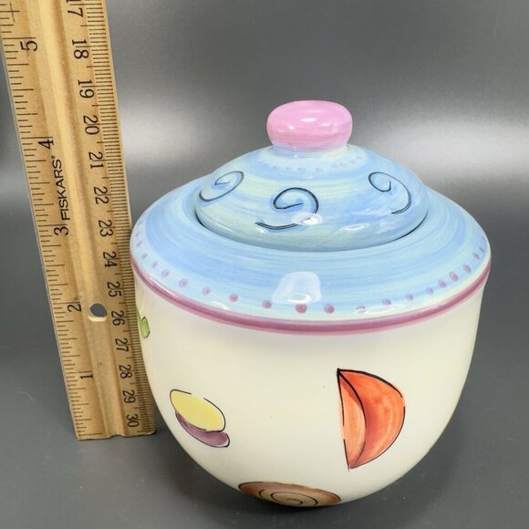 Dansk Ratatouille Creamer And Sugar Bowl Set Ceramic Hand Painted Multicolored - Picture 3 of 16